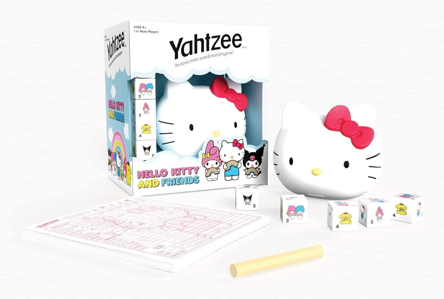 Hasbro Hello Kitty And Friends Yahtzee Dice Game 1 Or More Players Ages 8+