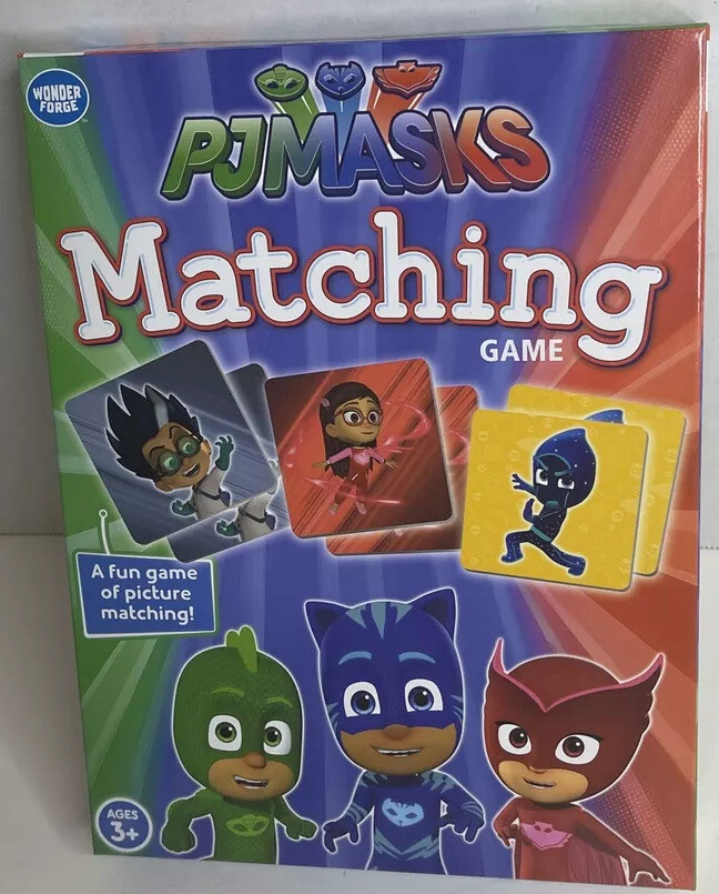 Wonder Forge PJ Masks Matching Game Fun & Fast Memory For Boys & Girls