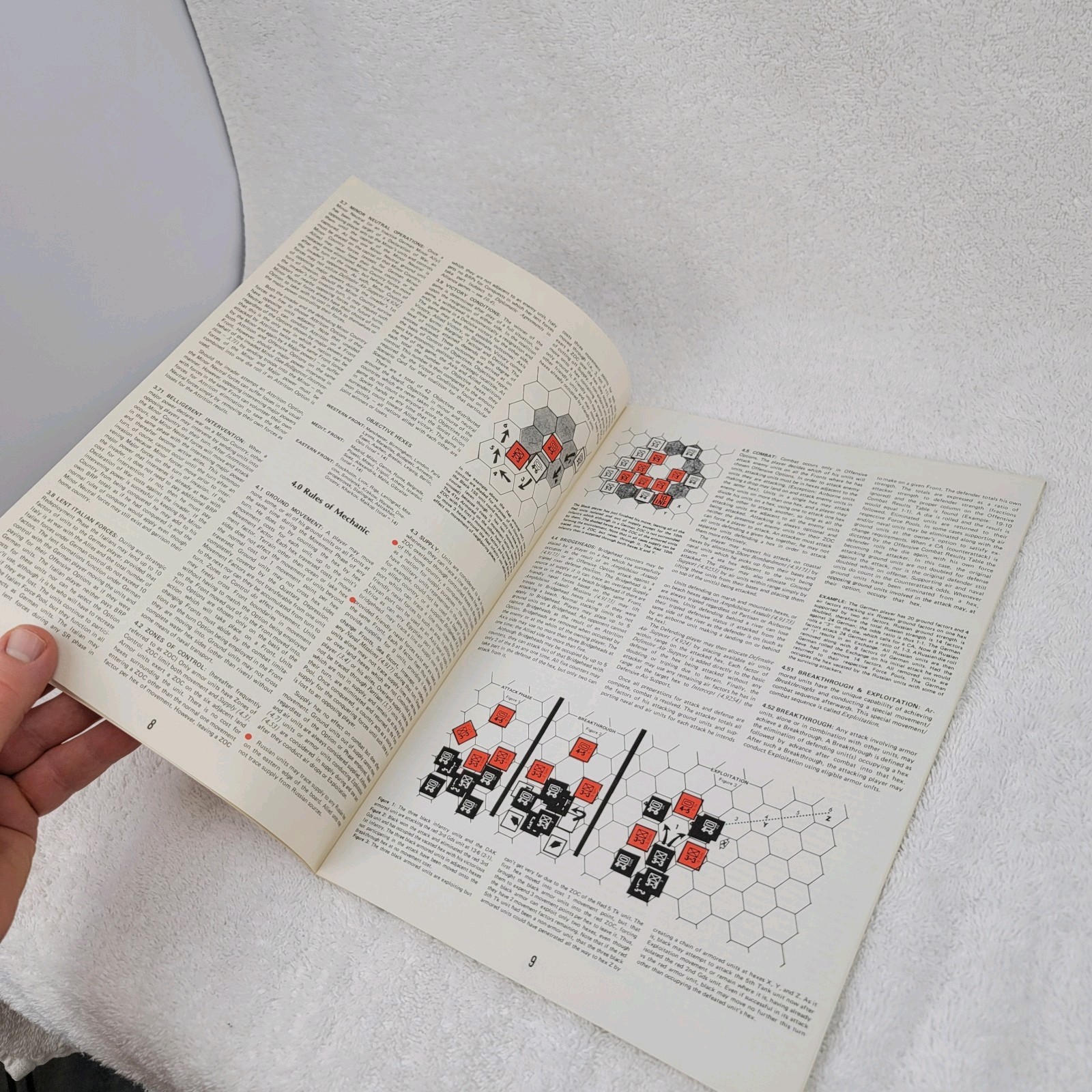 Rise & Decline Third Reich Vtg Game Parts Instruction Manual Only Very Good