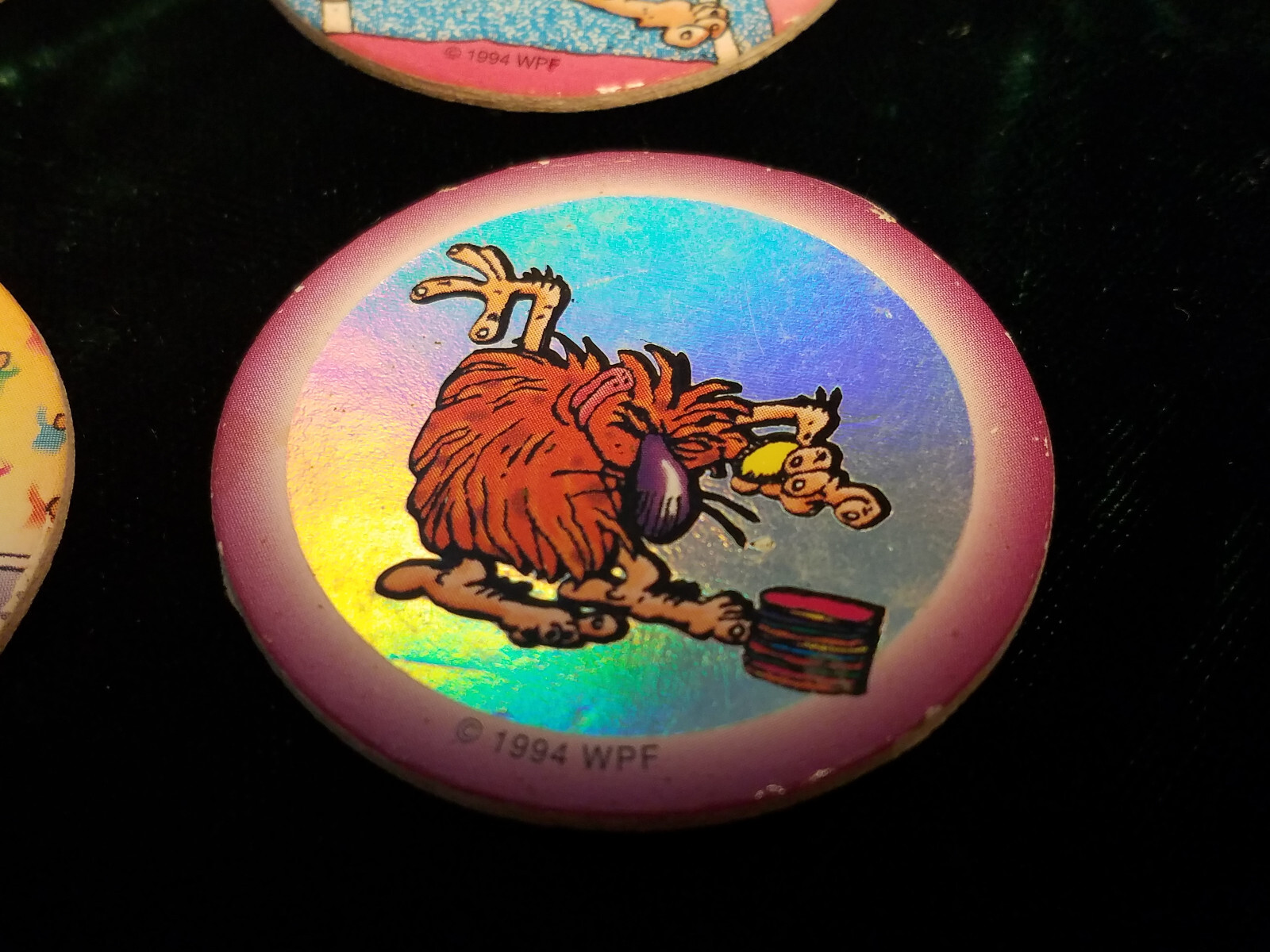 Vintage RARE Lot of 6 WPF 1994 World Pog Federation Robo Pog, Jerk O’ Lantern