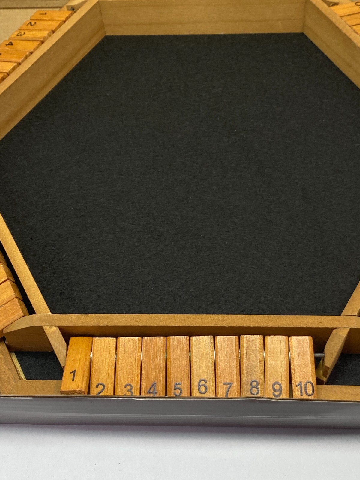 NICECHO 1-6 Players SHUT THE BOX Dice Game Wooden Board Table Strategy Game