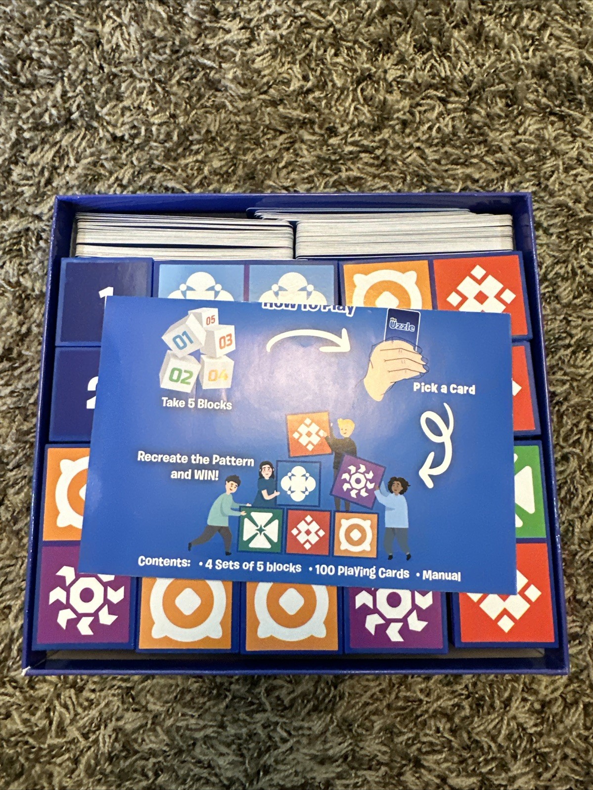The Uzzle Board Game, Family Board Games for Children & Adults 100% Complete