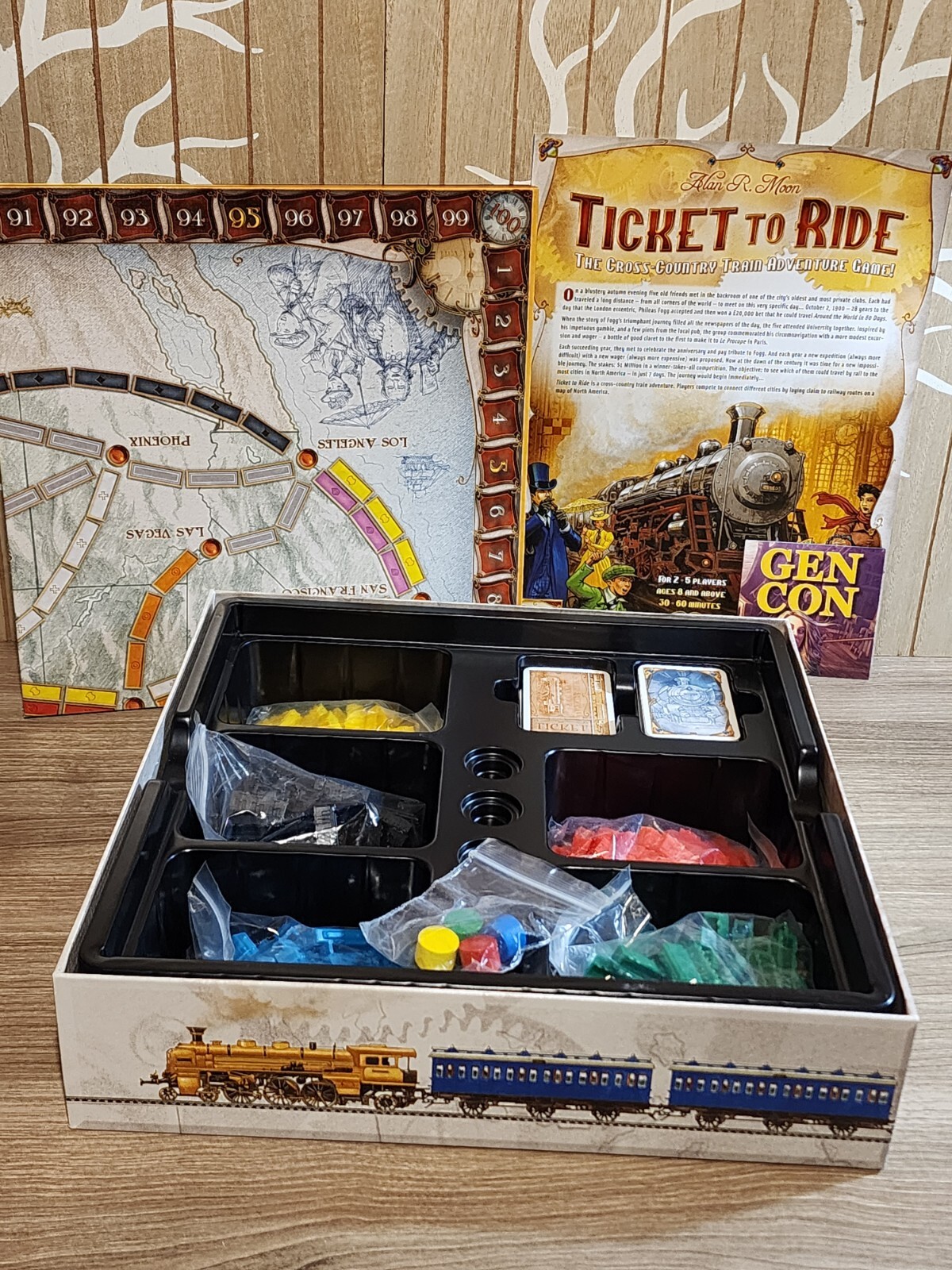Days of Wonder Ticket To Ride by Alan R Moon Train Adventure Board Game COMPLETE