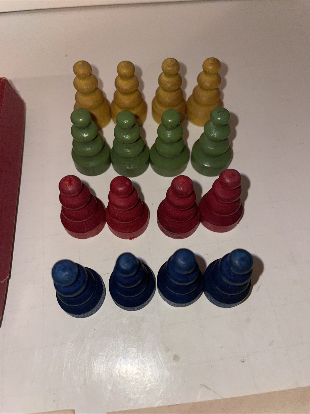 Vintage 1950 Sorry! Board Game Wooden Pieces, Wood Pawns, Cards, Instructions