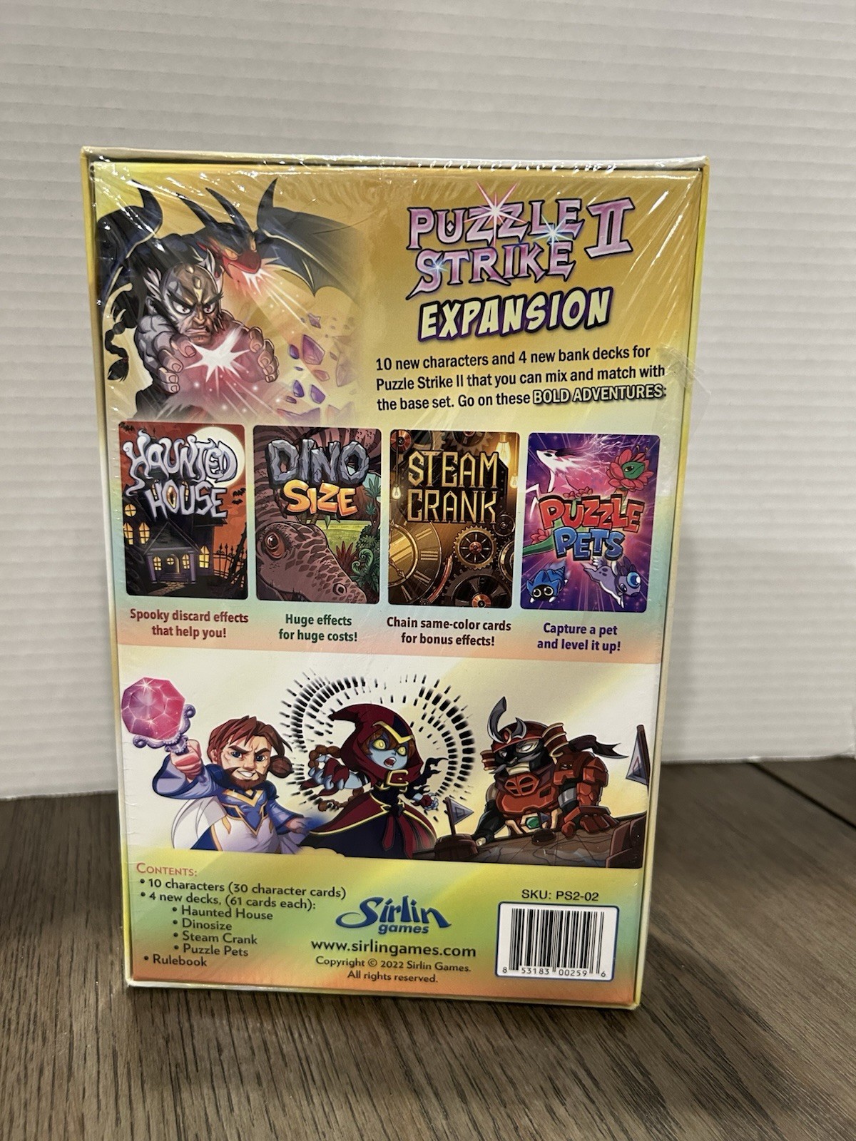 Puzzle Strike 2-Kickstarter Edition + Bold Adventures Expansion board game, New