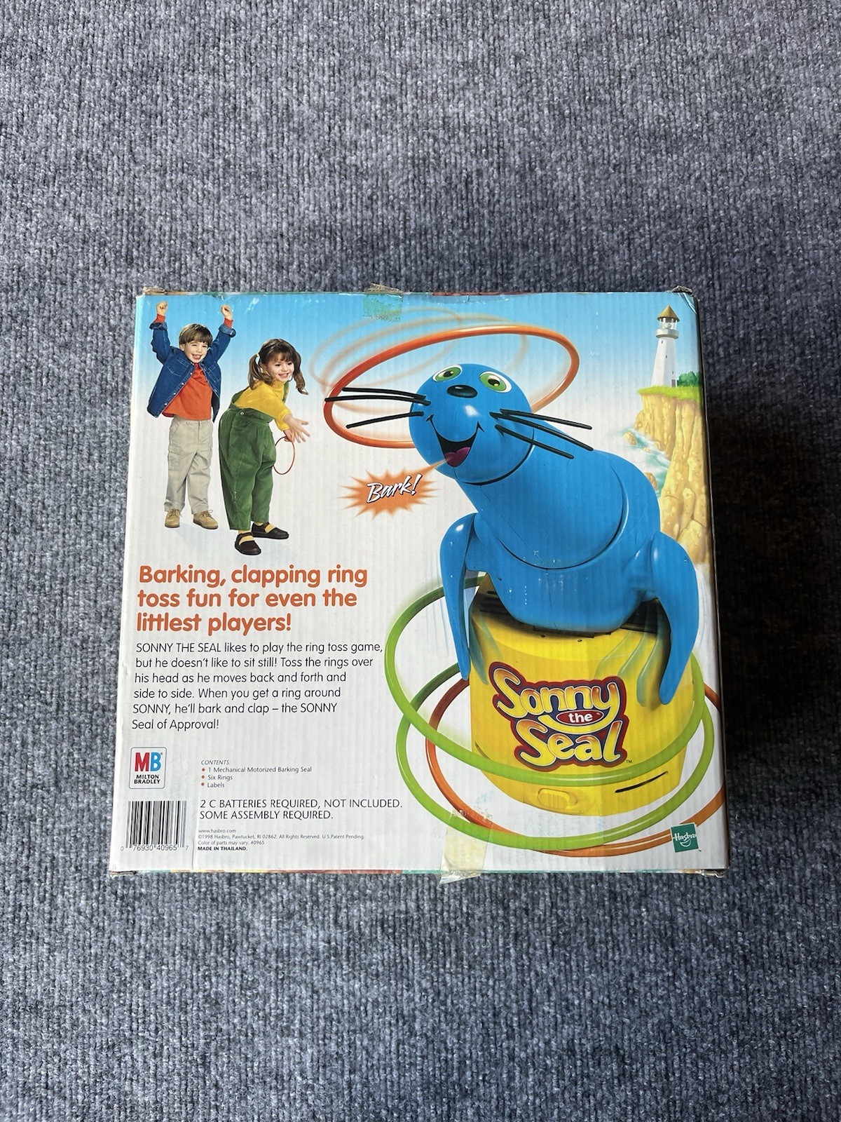 NEW – SONNY THE SEAL GAME – MOTORIZED RING TOSS GAME – AGES 3-6 – MADE IN 1998