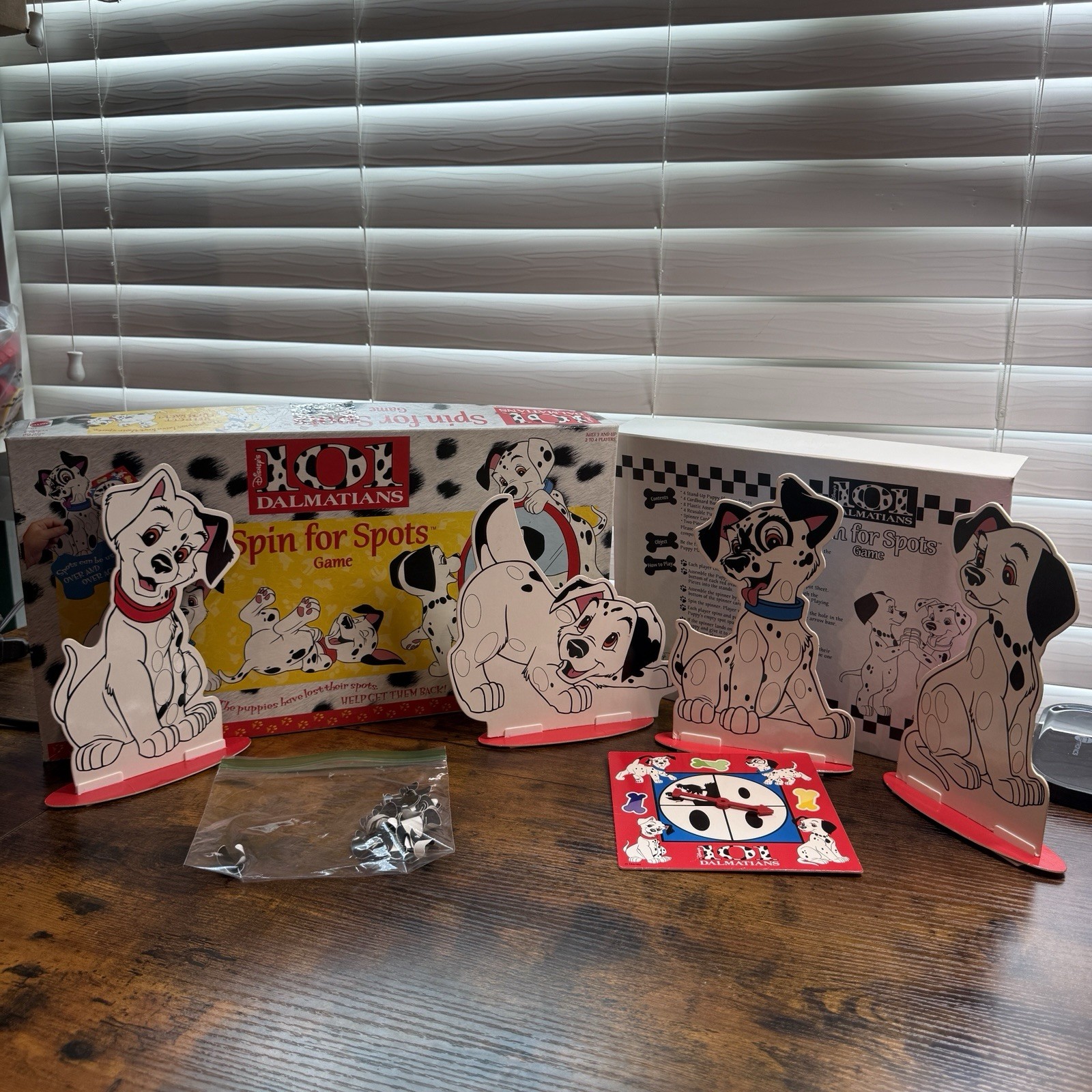 1996 Disney 101 Dalmatians Spin for Spots Mattel Board Game Vintage-Complete