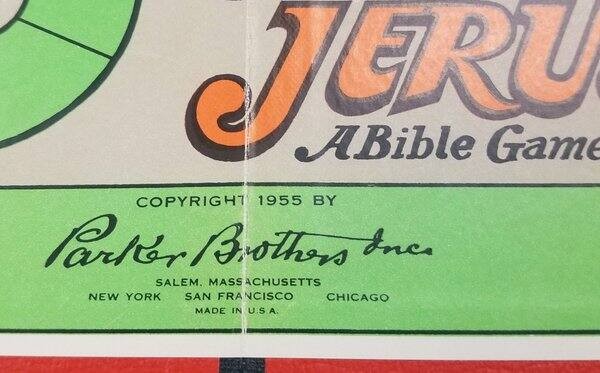 Going To Jerusalem Parker Brothers 1955 Vintage Board Game