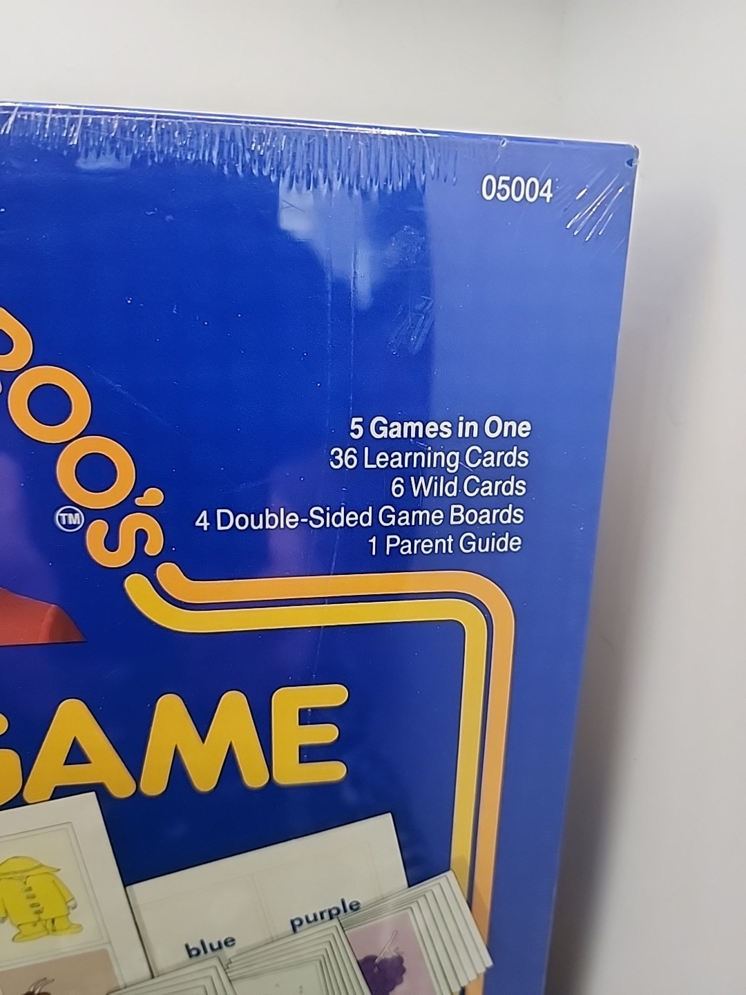 1987 Captain Kangaroo School Zone Colors Game, Brand New/Sealed. Preschool Learn