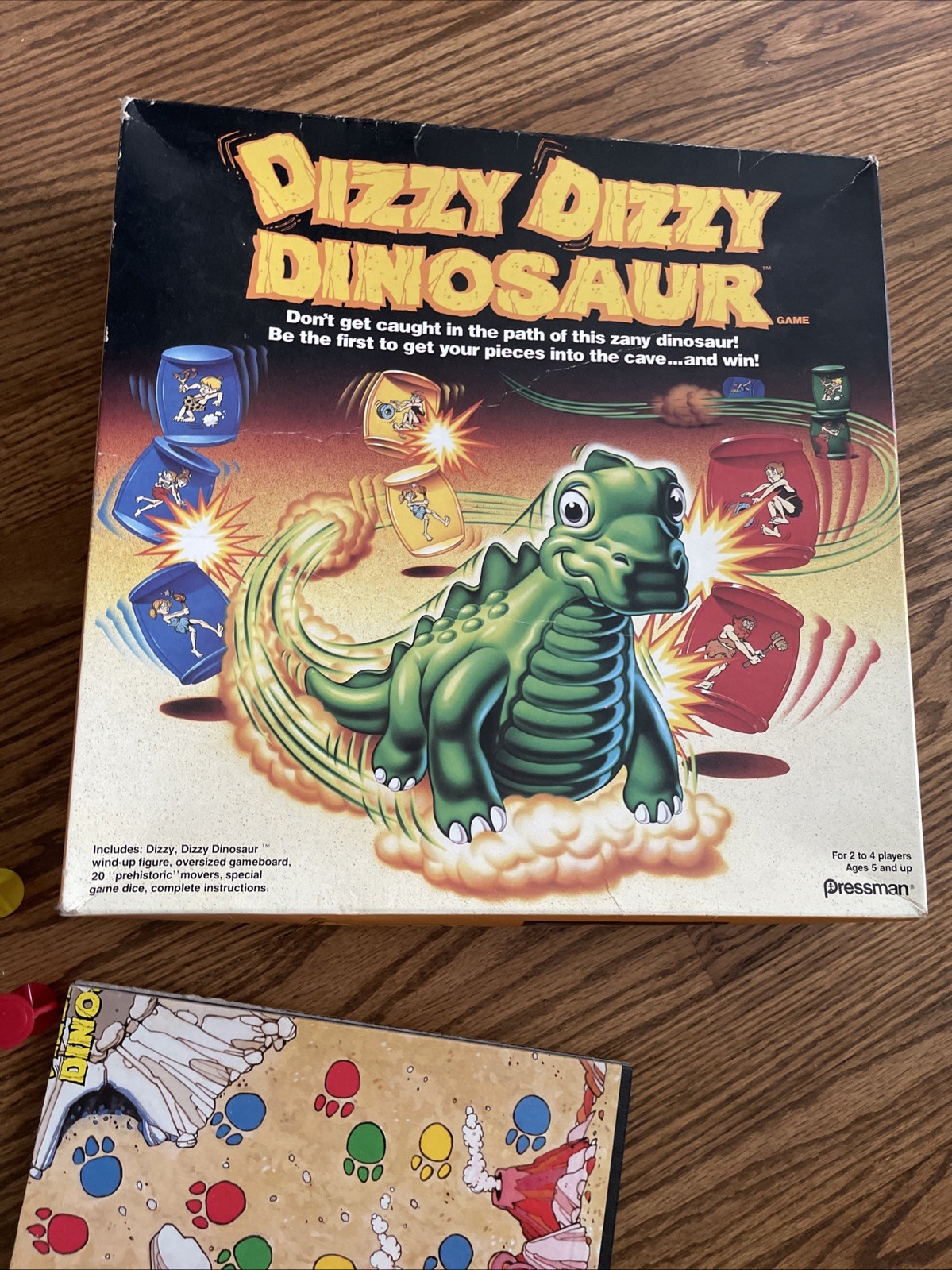 Dizzy, Dizzy Dinosaur – Board Game – Pressman – Complete – Vintage 1987