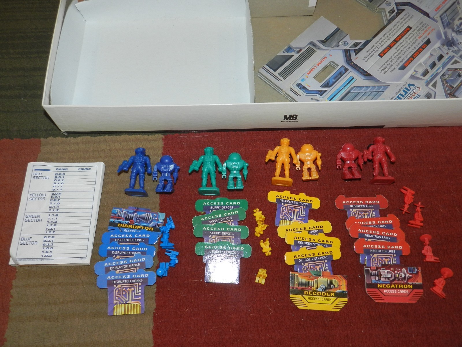 Vintage 1992 The Omega Virus Talking Electronic Board Game 100% Complete -Tested