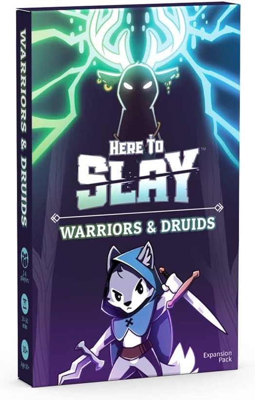 Warriors & Druids Expansion Pack for Here to Slay Card Game – 2-6 Players