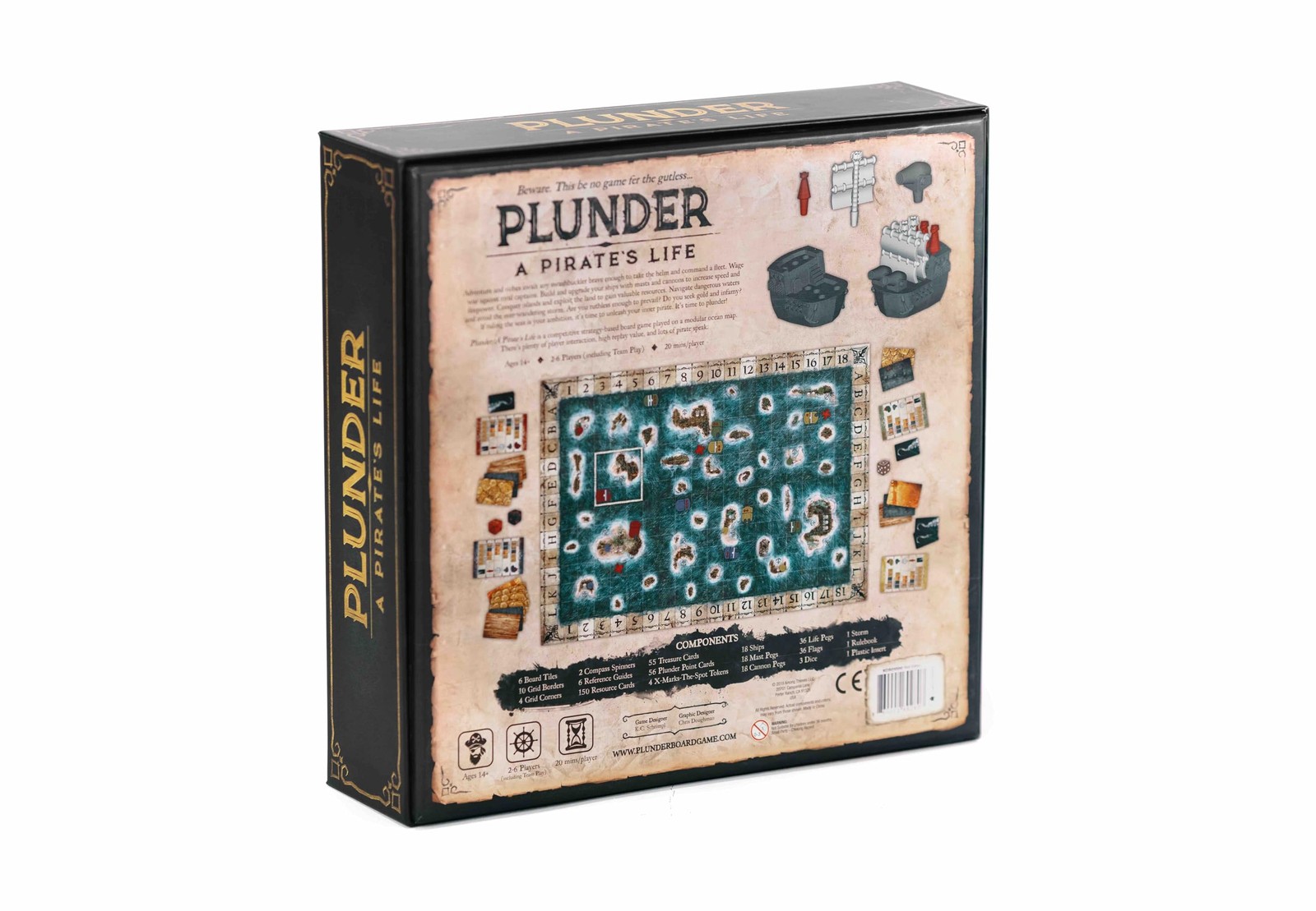 Plunder – Strategy Board Game for Family Fun – 2 to 6 Players Ages 10+
