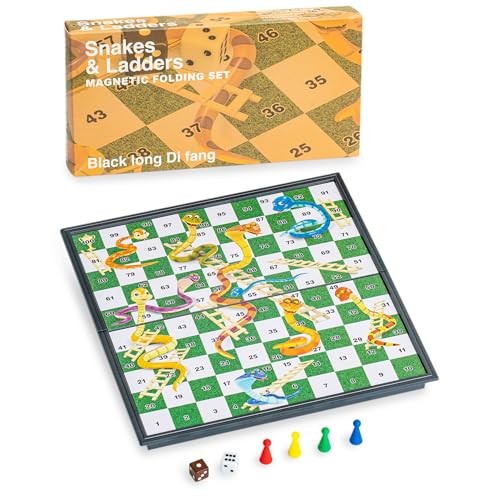 Magnetic Snakes and Ladders Board Game Set – 9.6 Inches