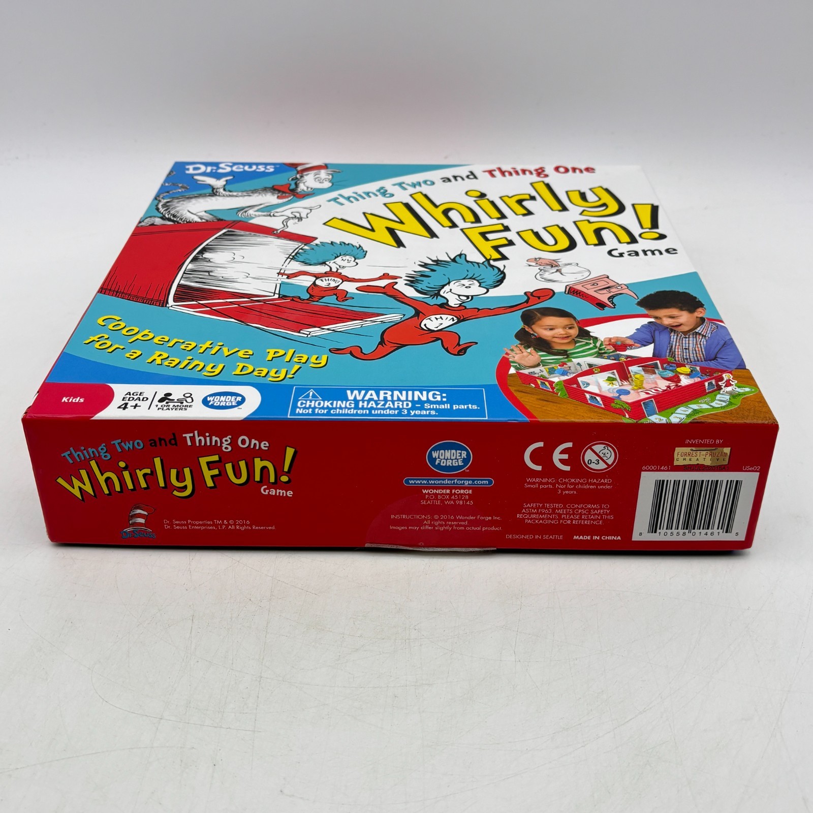 Dr. Seuss Whirly Fun Game COMPLETE Wonder Forge 2016 Kids Family Cat in the Hat