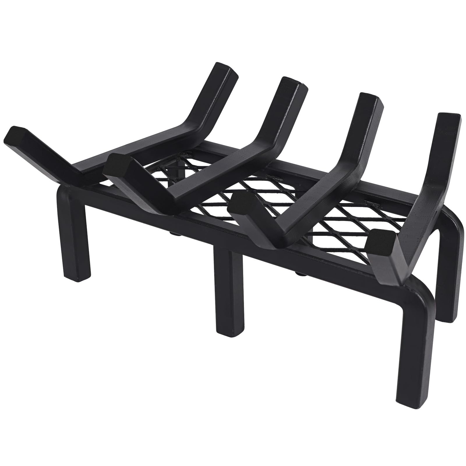 14 Inch Fireplace Grate with Ember Retainer,Cast Iron 14 INCH, Black