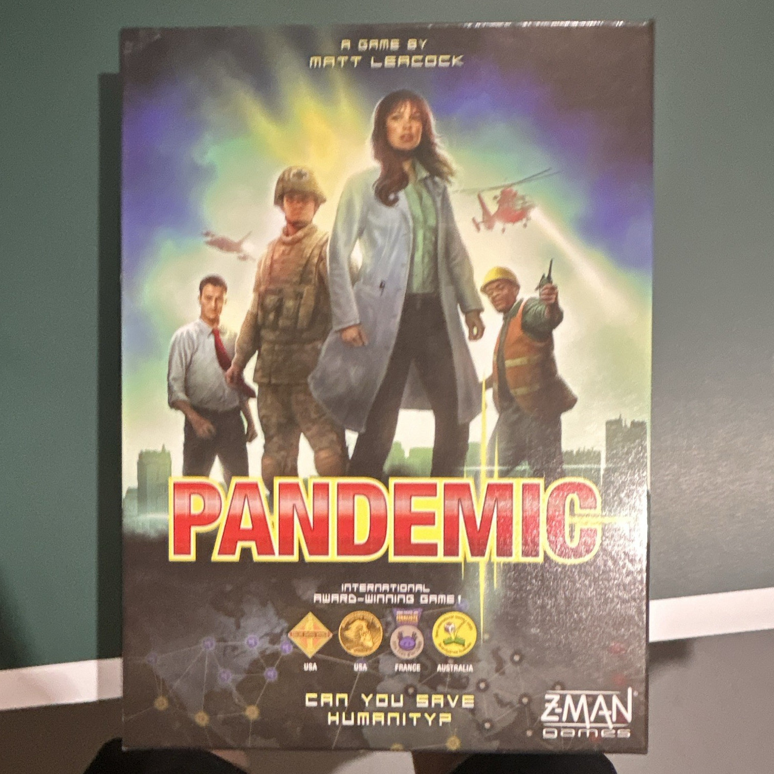 Z-Man Games Pandemic Strategy Board Game Award Winning 2+ Players Age 8+ 2008