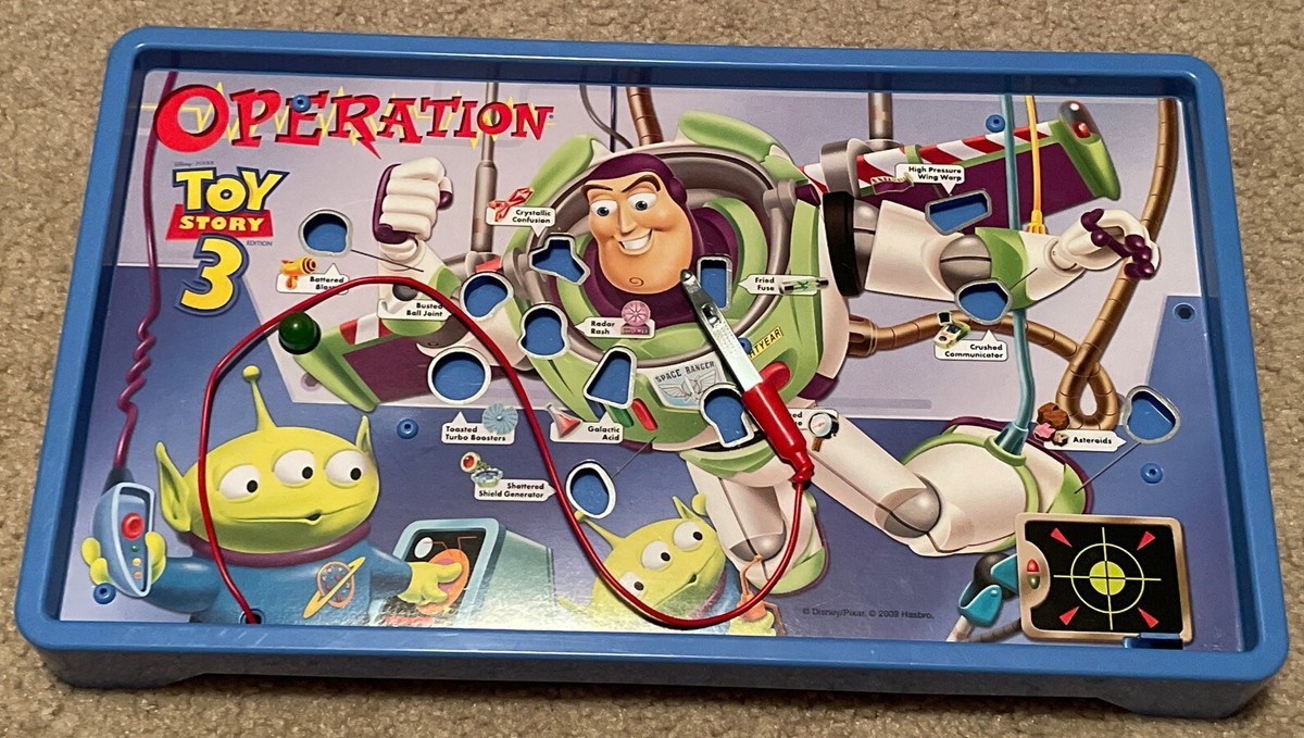 Disney’s Toy Story 3 Operation Buzz Lightyear Disney COMPLETE Family Board Game