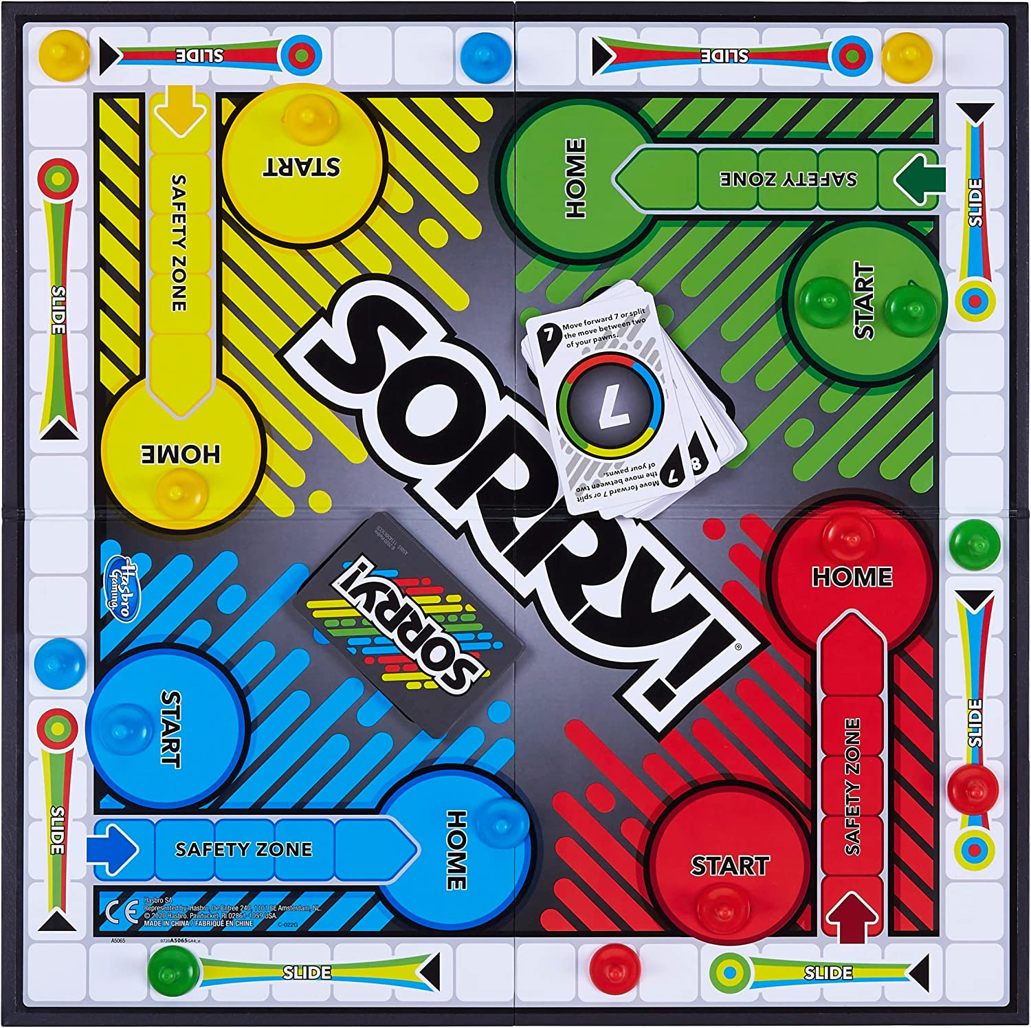 Sorry! Kids Board Game, Family Board Games for Kids and Adults, 2 to 4 Players,