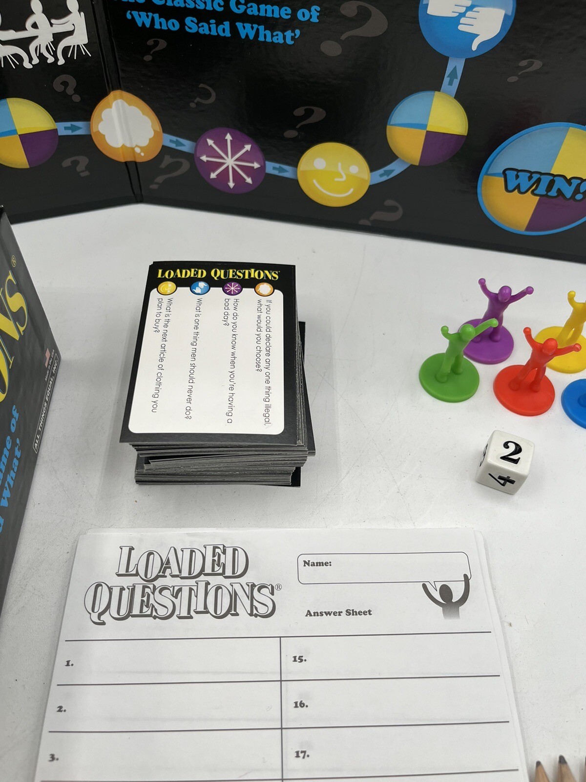 Loaded Questions Family &Party Game 2014 Teen-Adult Classic Game “Who Said What”