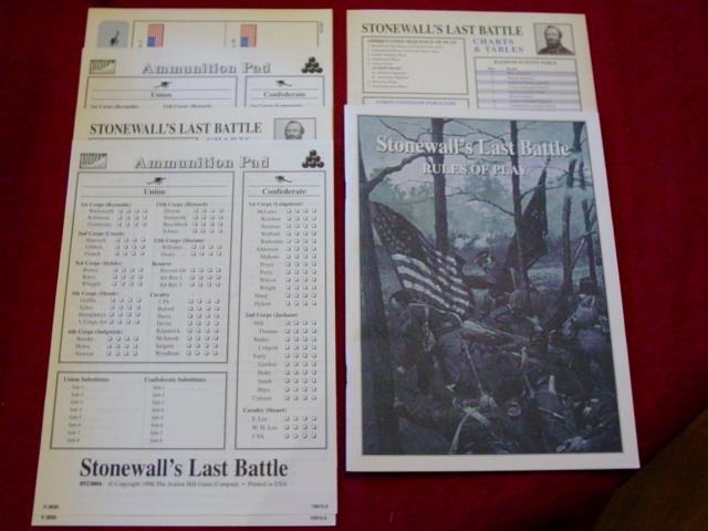 Avalon Hill – Stonewall’s Last Battle – GBACW #5 Chancellorsville Game (UNP) NM