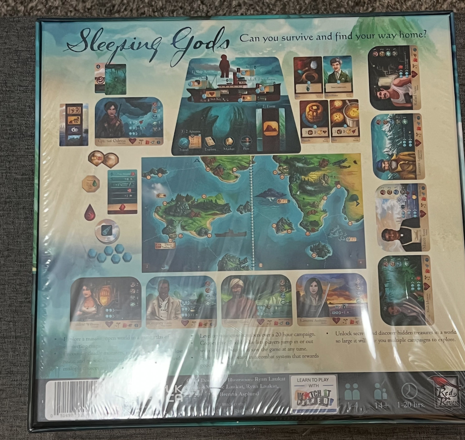 RED RAVEN SLEEPING GODS BOARD GAME – NEW AND SEALED