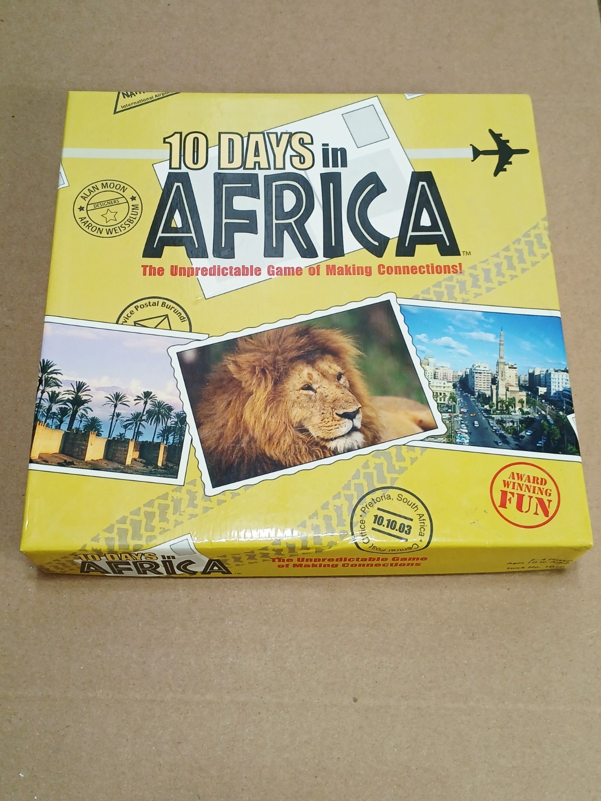 2003 10 DAYS IN AFRICA Board Game = Out of the Box Games = Complete
