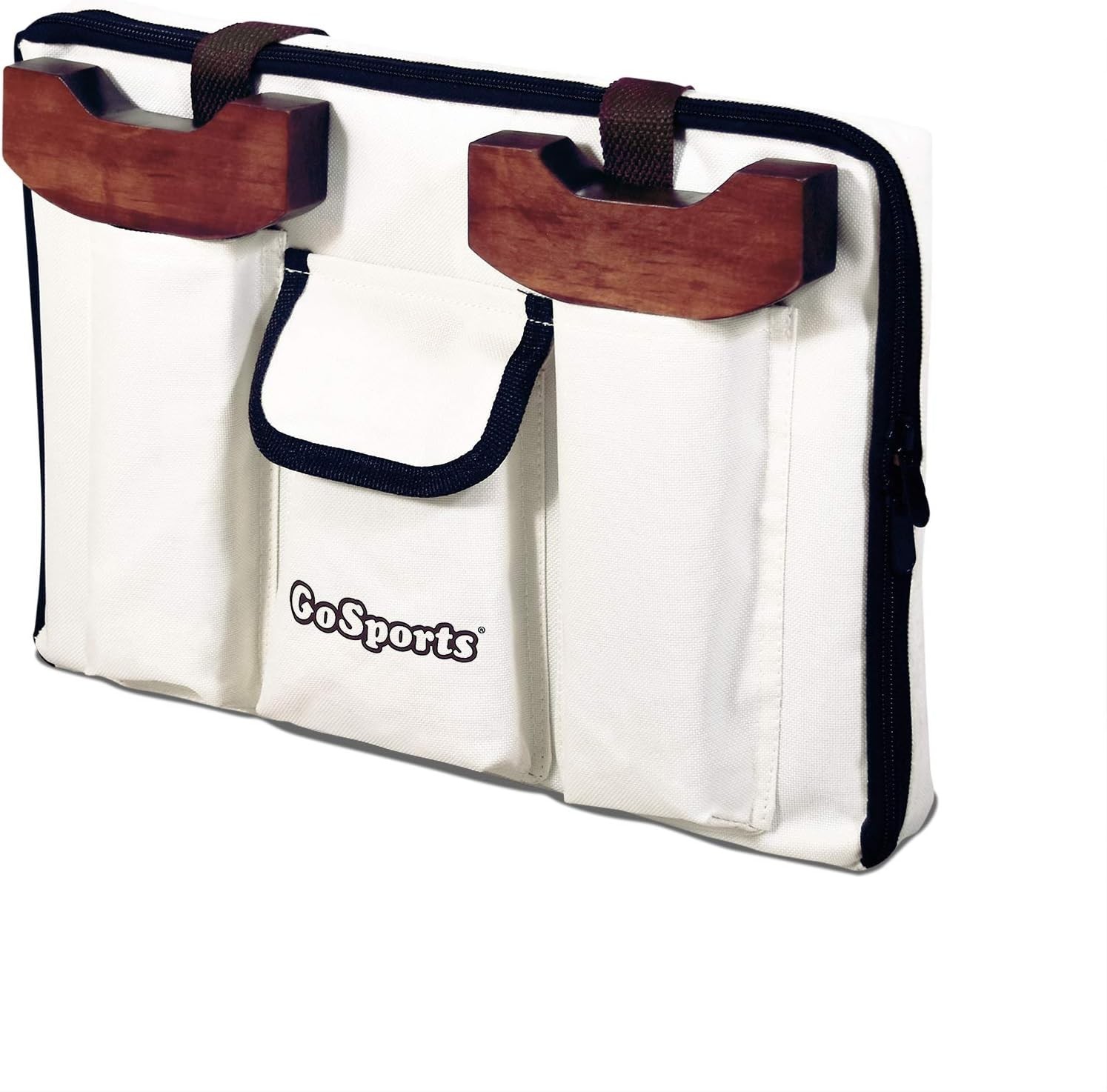 Hand-Stained Wooden 4 in a Row Game Brown 14 Inch Portable Case