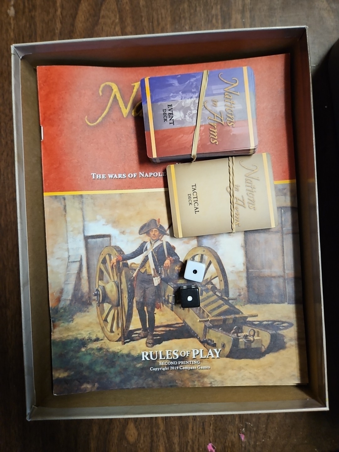 Nations in Arms: Valmy to Waterloo (open, unpunched, cards sealed) Compass Games
