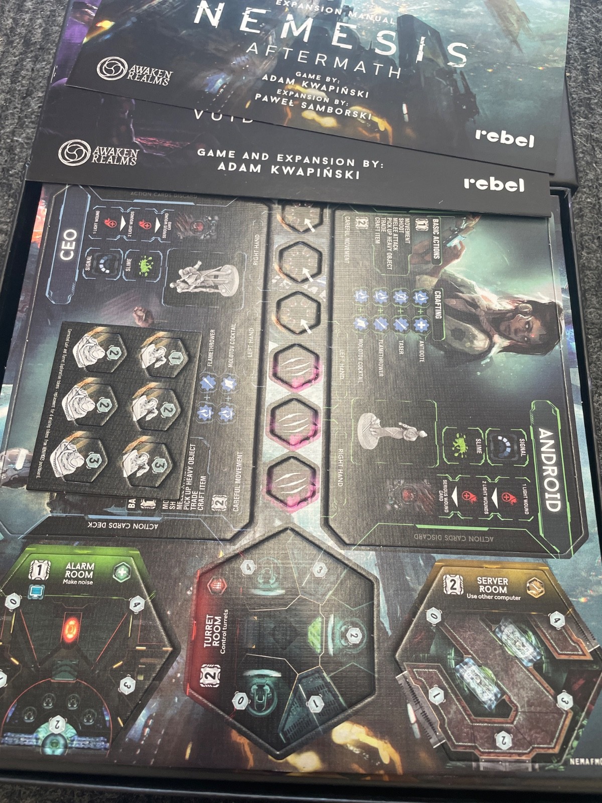 AFTERMATH & VOID SEEDERS NEMESIS STRETCH GOAL BOX AWAKEN REALMS BOARD GAME