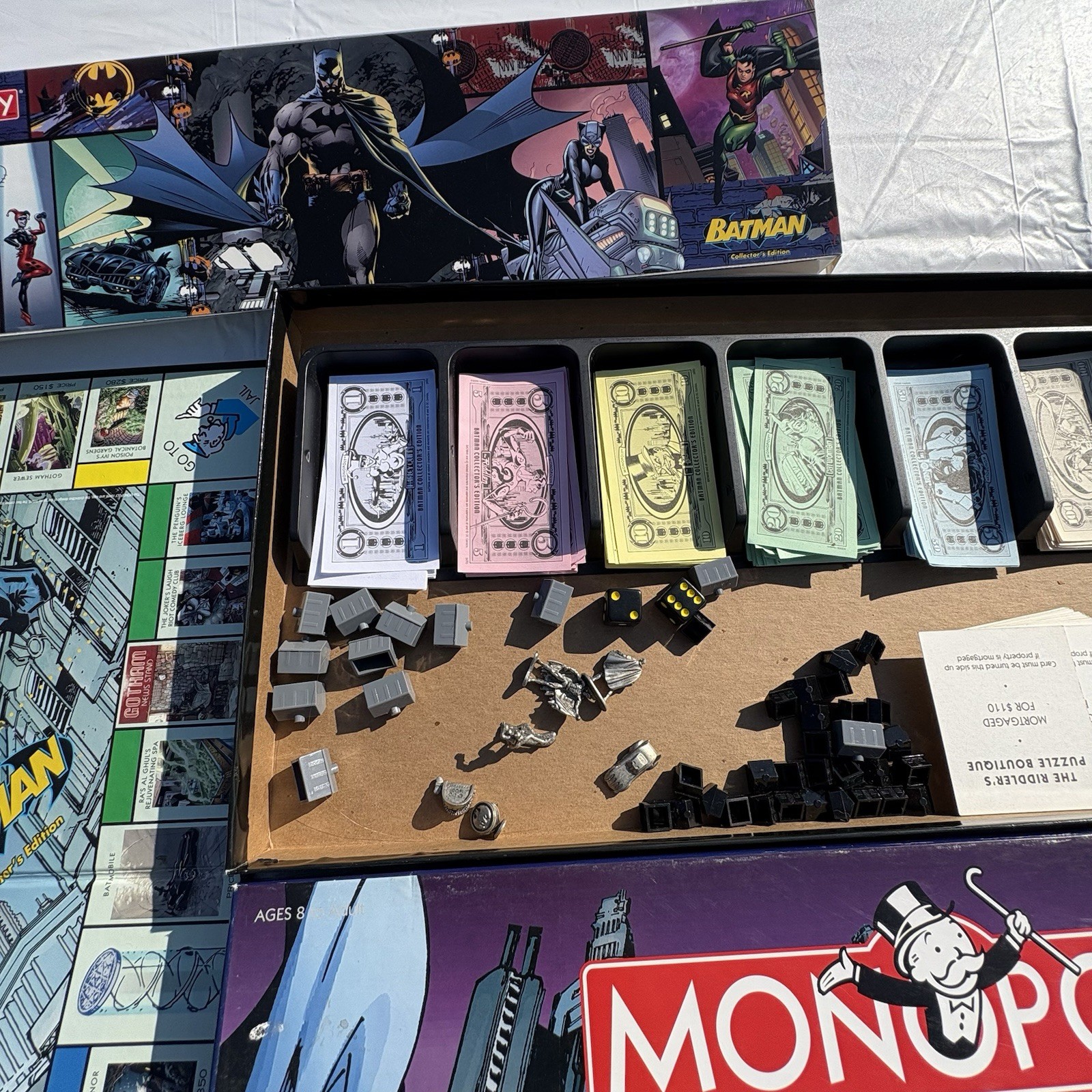 2005 Parker Brothers Monopoly Batman Collector’s Edition Board Game Incomplete