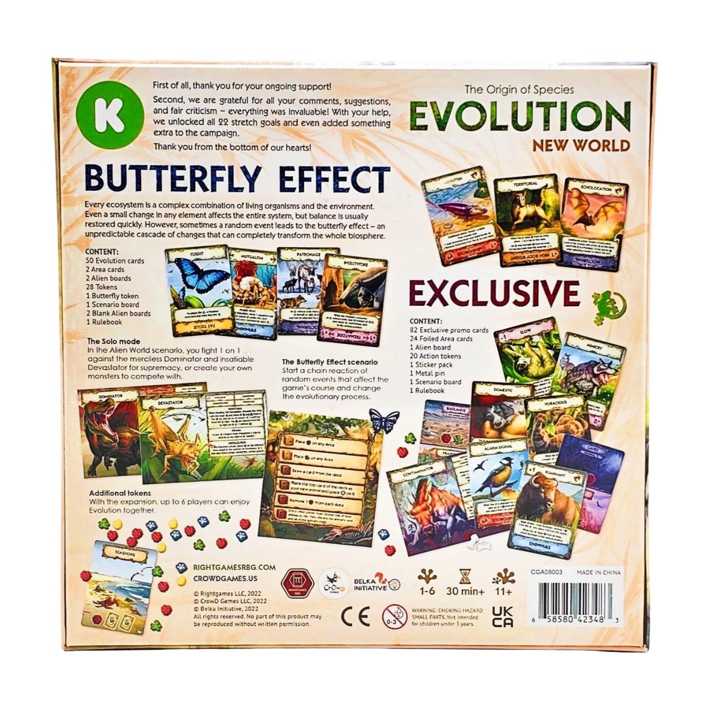 Evolution: New World Kickstarter Box by Crowd Games – SEALED