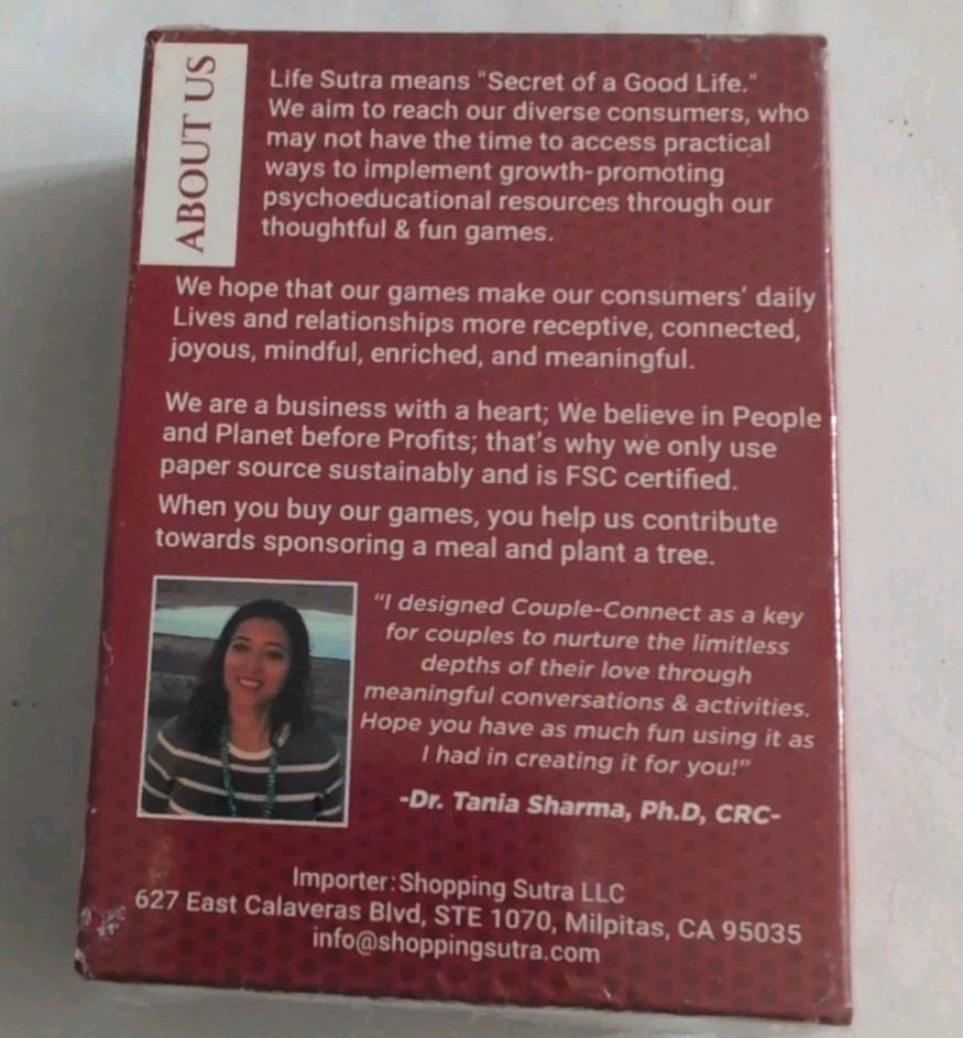 Life Sutra Couple Connect Card Game Starter Pack 150 Cards Conversation Starters