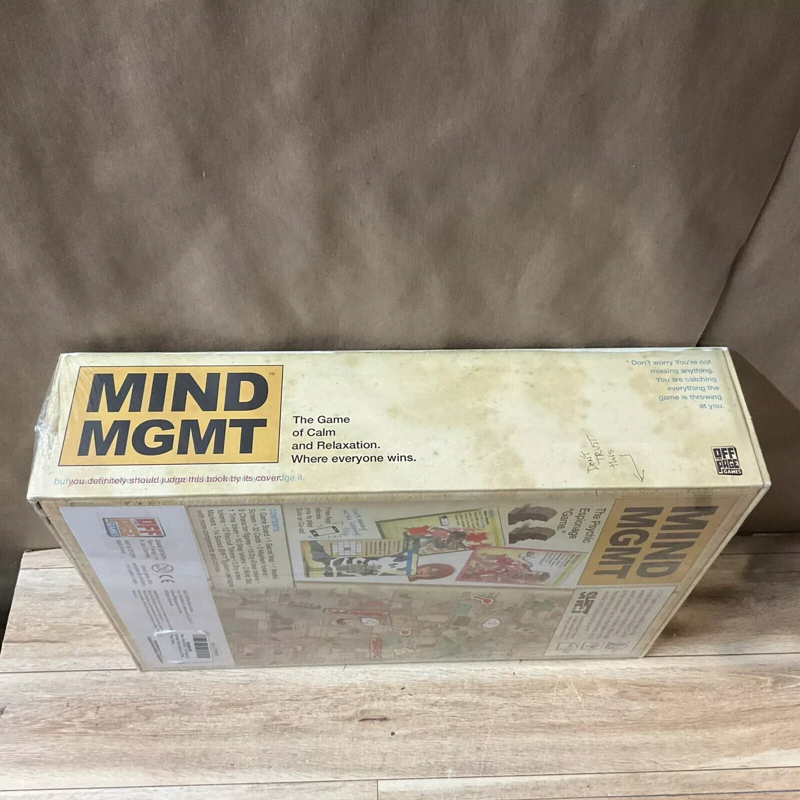 Mind MGMT Psychic Espionage Board Game NEW Sealed Off The Page Games