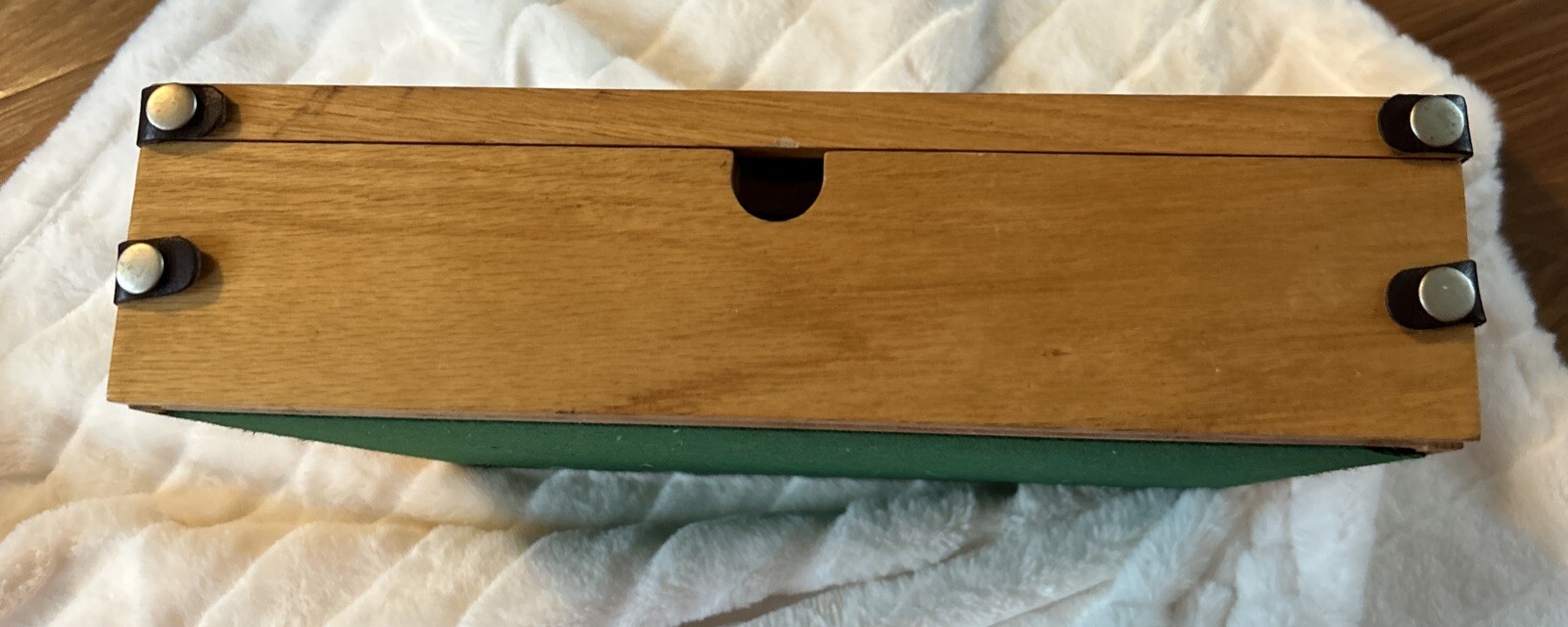 Wood Flip Game Board Set, Checkers, Backgammon, Dice, Poker Chips Cards Dice VTG