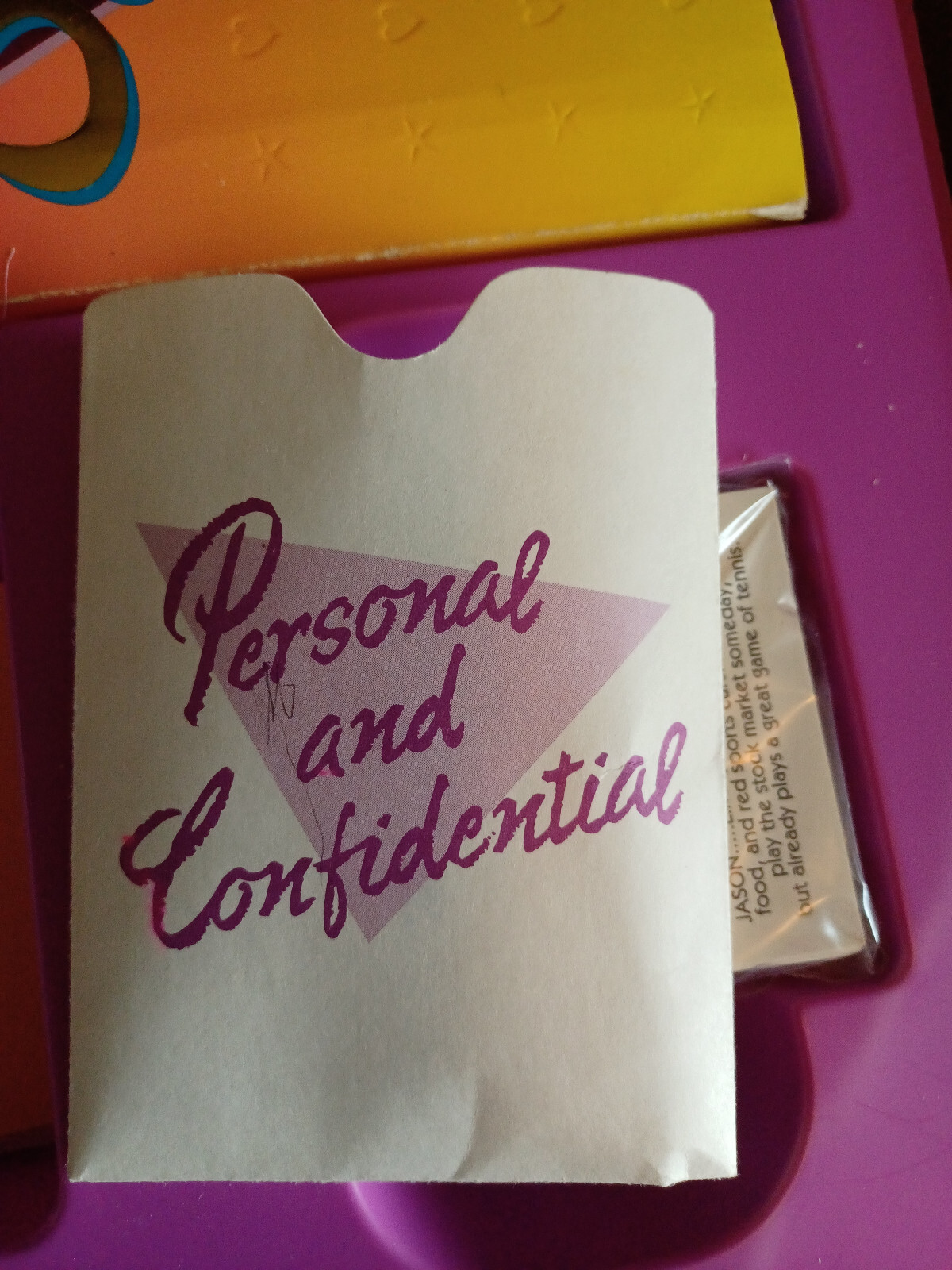 Girl Talk Secret Diary Board Game (Missing 2 Pencils, 15 Cards and 2 Pads)