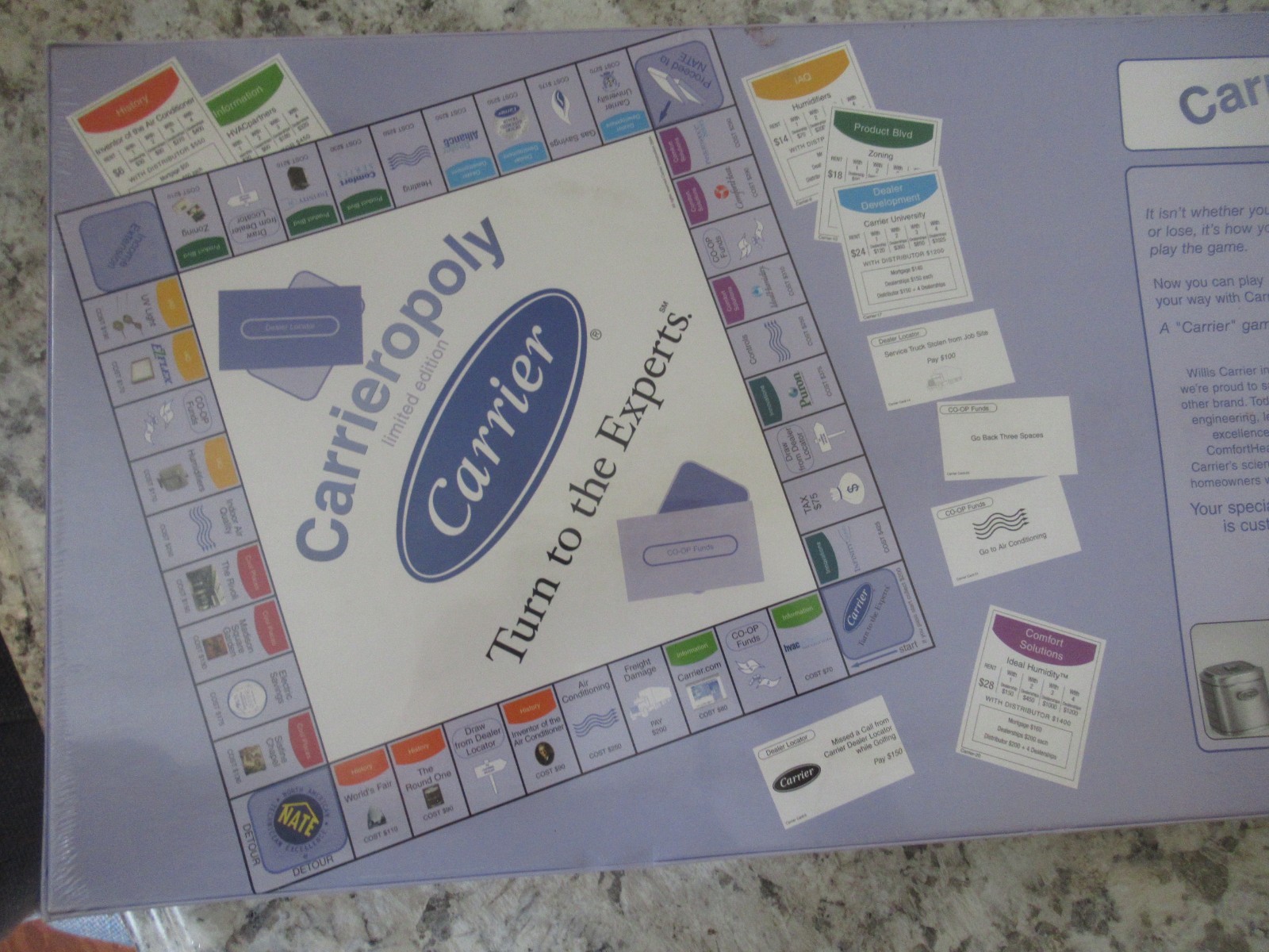 Carrieropoly Board Game Factory Sealed New Fun Advertising Limited Edition