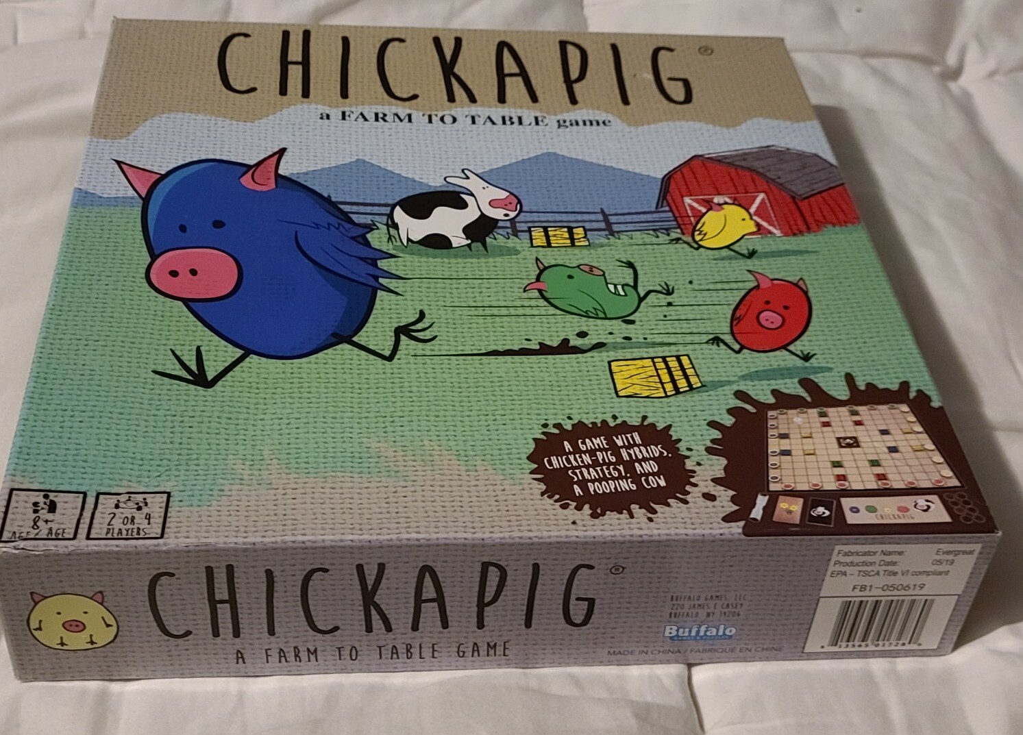 Chickapig 1st Edition A Farm To Table Board Game Wood Pieces Complete Excellent
