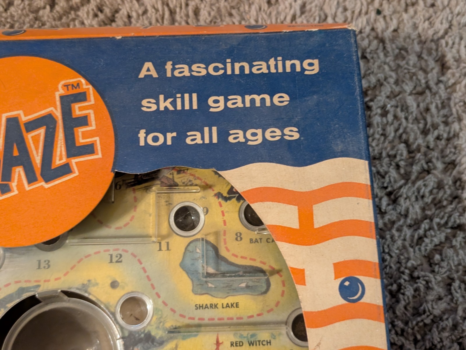 Vintage Hasbro “Haunted Mountains” Marble Maze Skill Game in Original Box