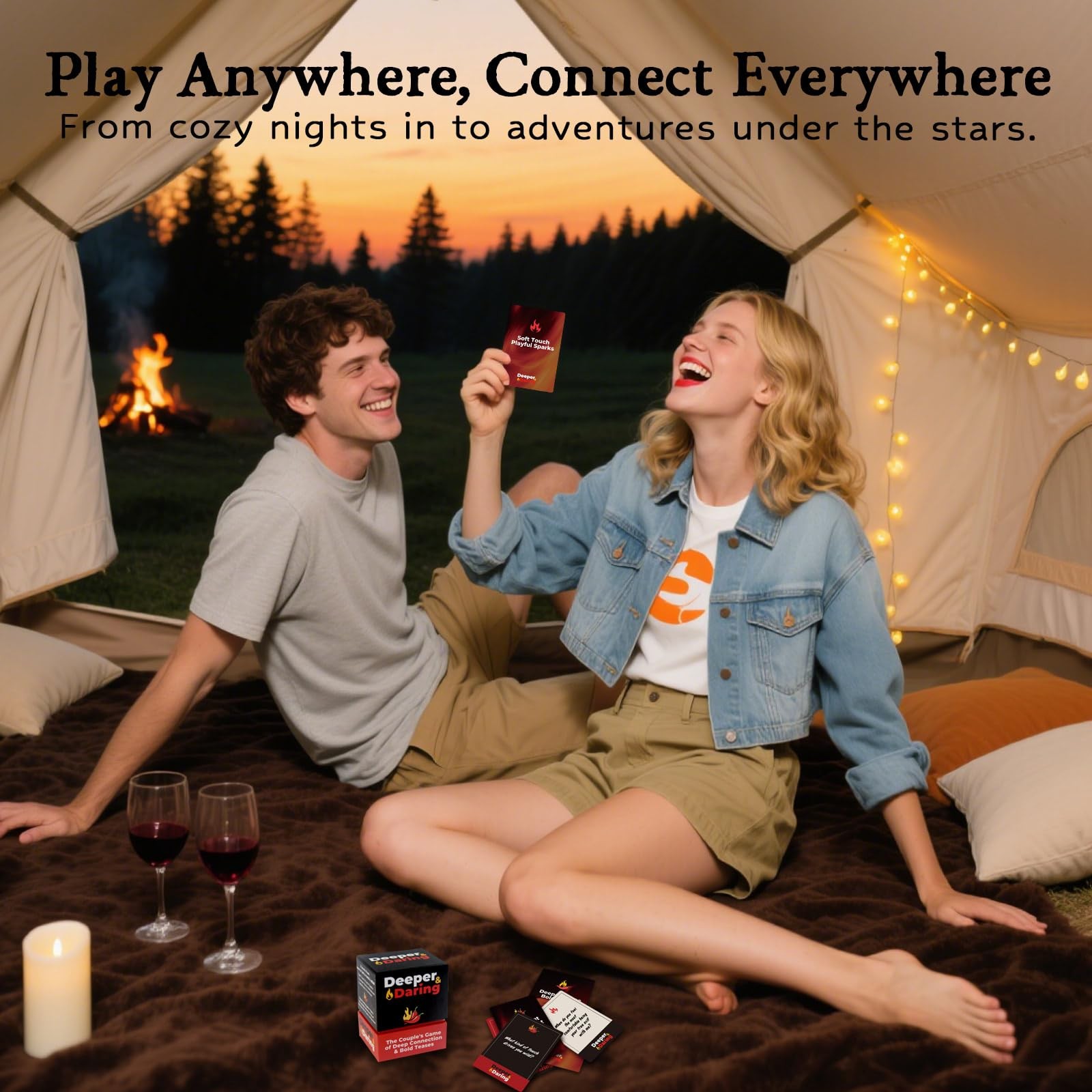 Couples Games – Date Night Card Game with 150 Deep Questions & Dares, Romanti…