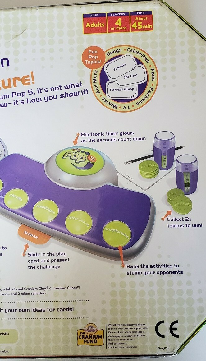 Cranium Pop 5 Adult Pop Culture Game Complete New In Box