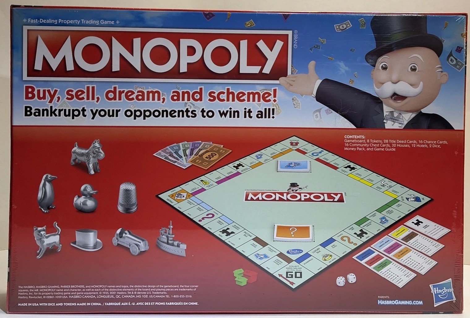 Monopoly Classic Board Game 2017 Token Vote Edition Sealed (C1009)