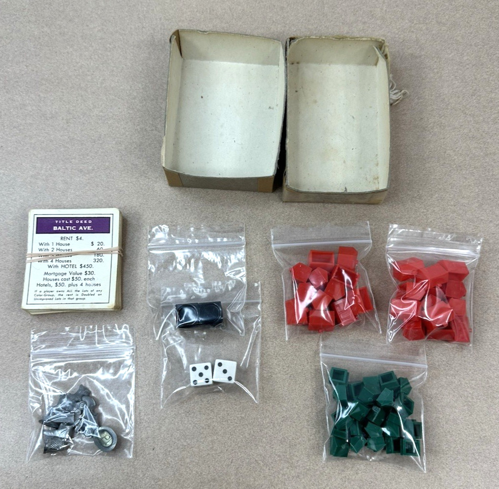 Vintage Braille and Low Vision Monopoly 1986 Regular Components Included READ