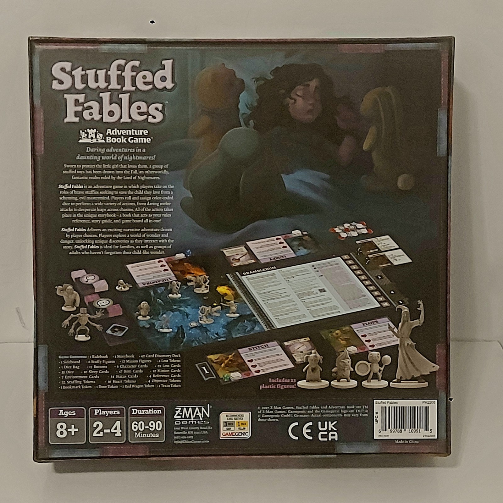 Stuffed Fables Adventure Book Game Complete W/Dice/Figures/4 Sealed Decks Z-Man