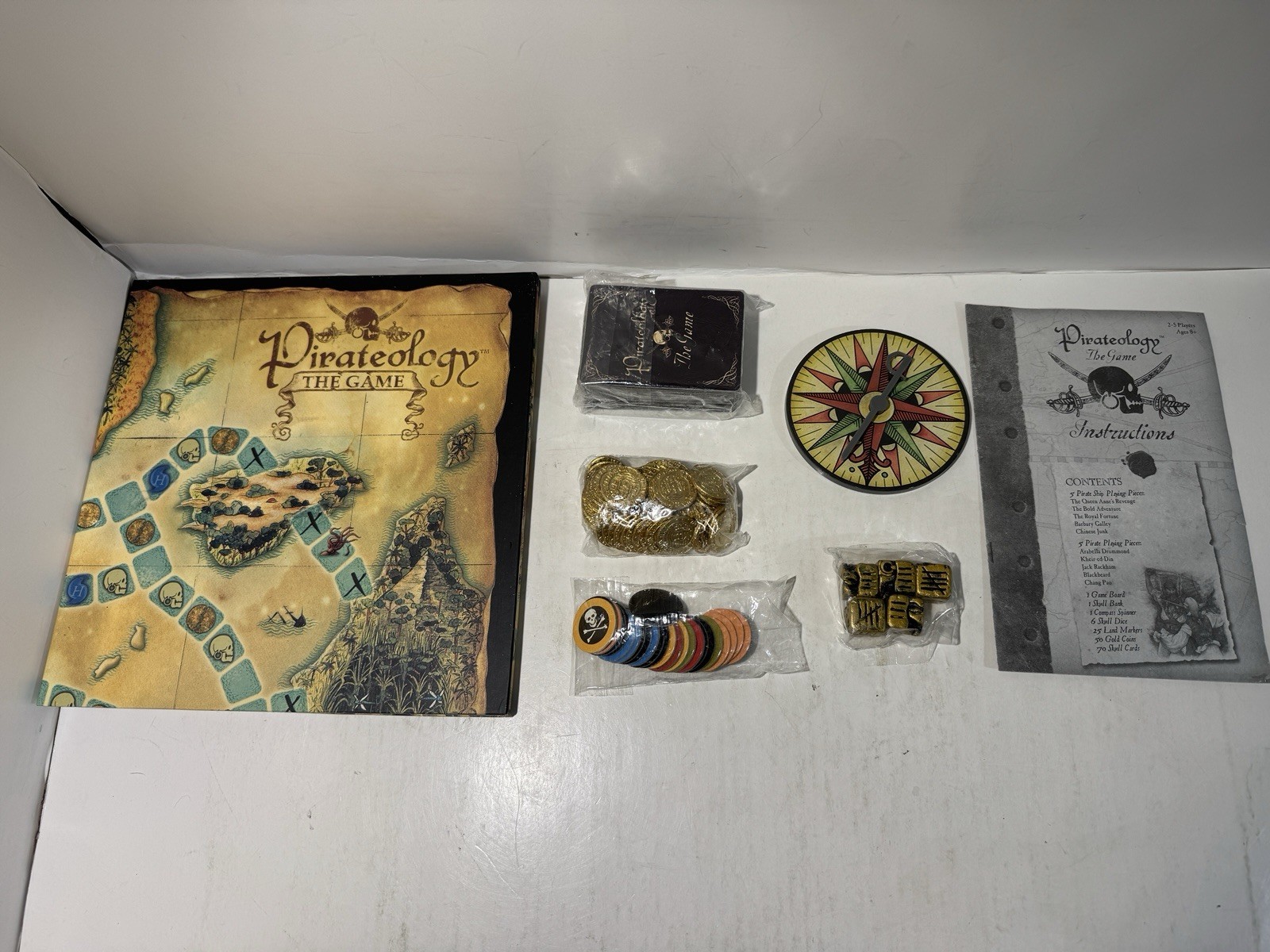 Pirateology Board Game 2007 Sababa Toys Skull Treasure Hunting New Open Box