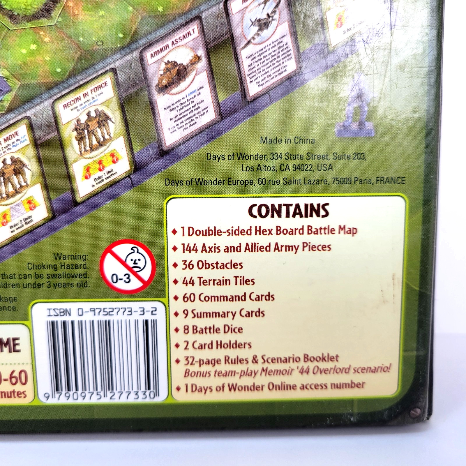Memoir ’44 Days of Wonder Board Game Richard Borg Military Historical Complete