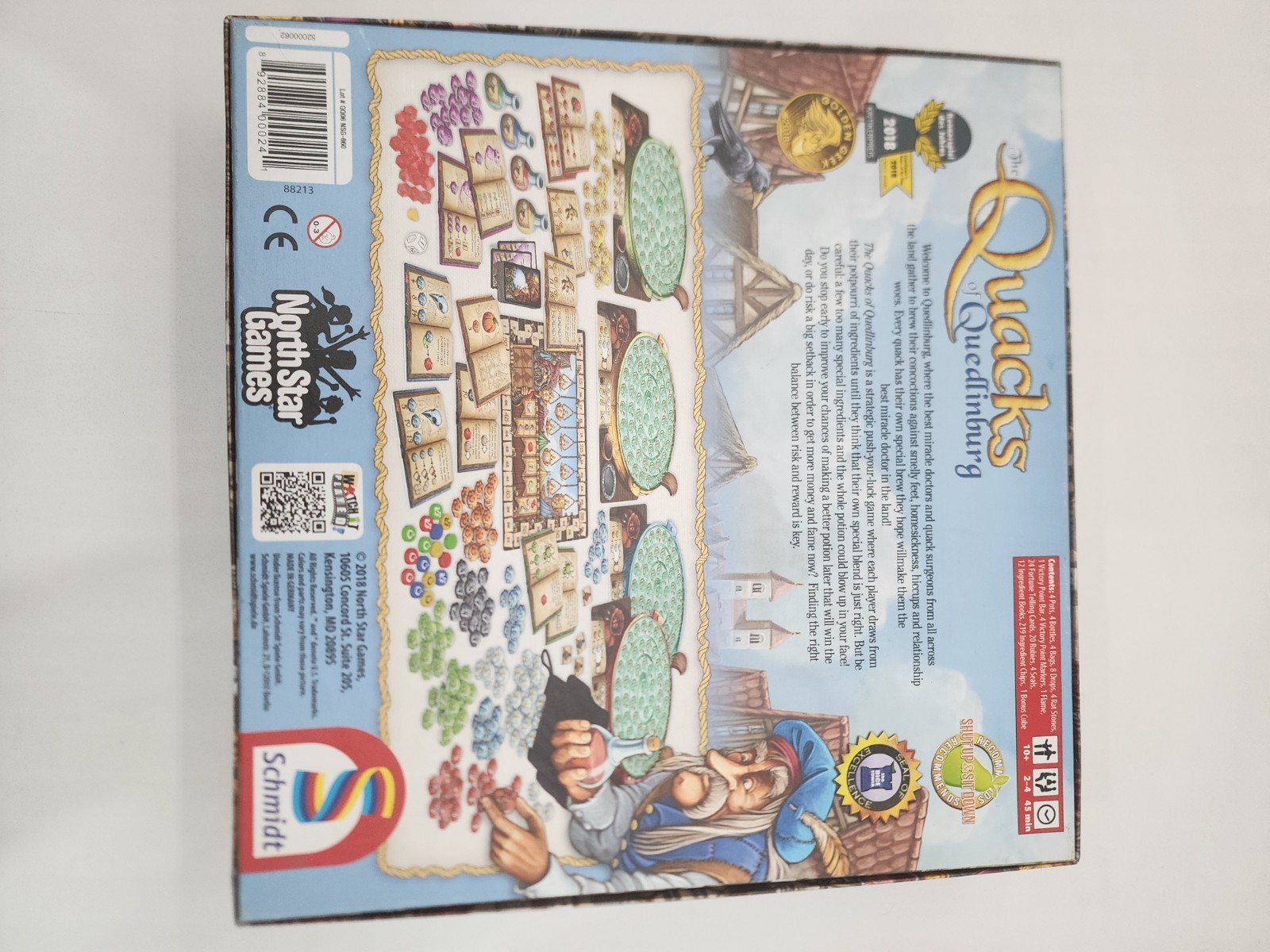North Star Quacks of Quedlinburg Box 2018 Game Of The Year COMPLETE