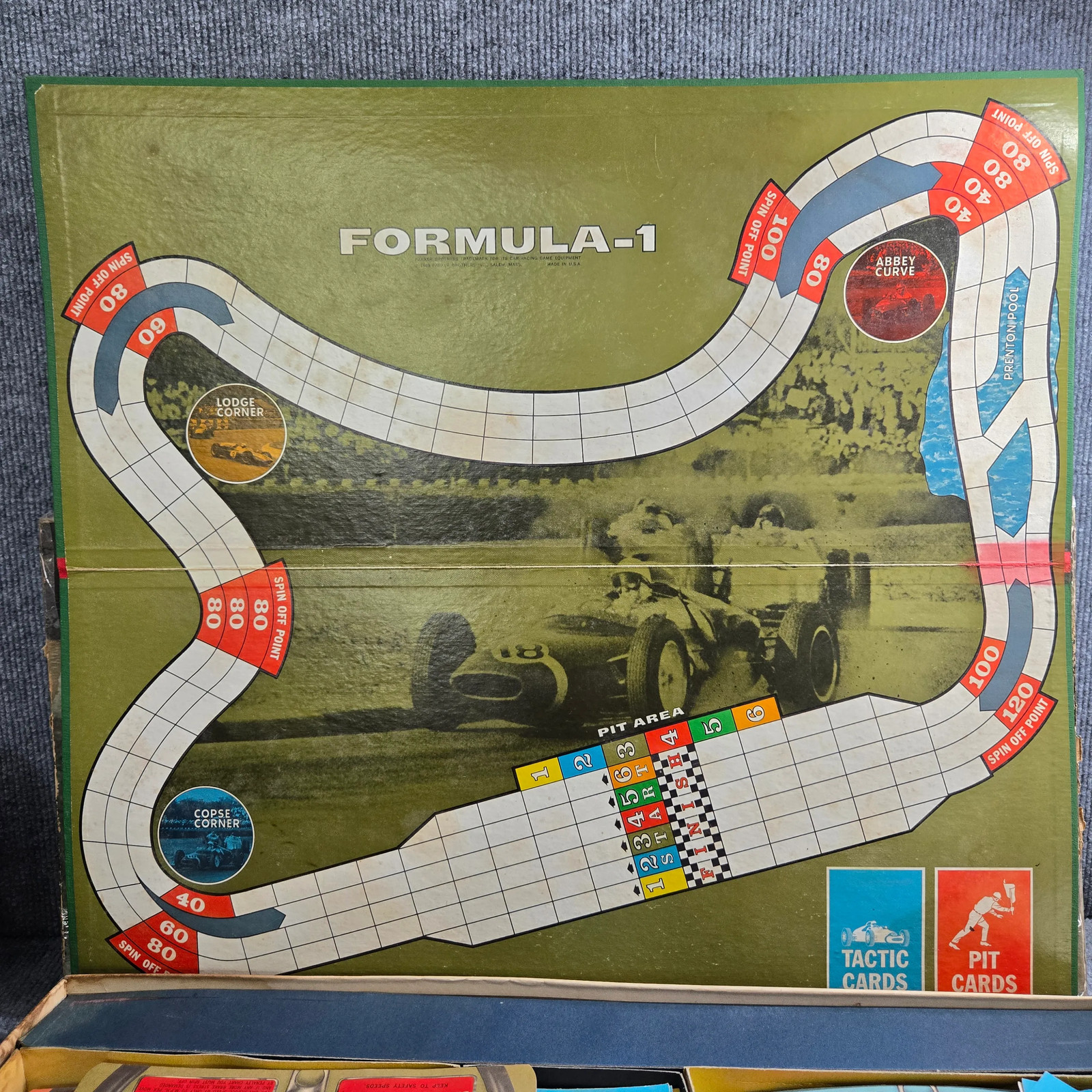 Parker Brothers Formula 1 Car Racing Game Vintage Board Game Complete