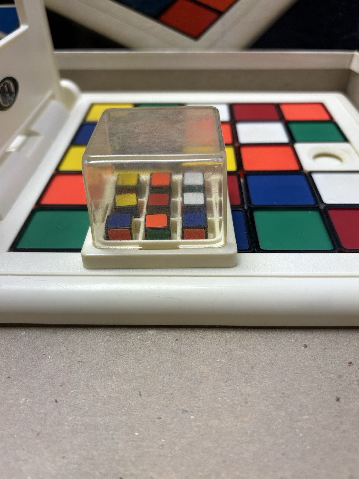 Vintage Rubiks Race Game Ideal Toy Corp 1982 Fast Fun Tile Game Rubiks No Instr.