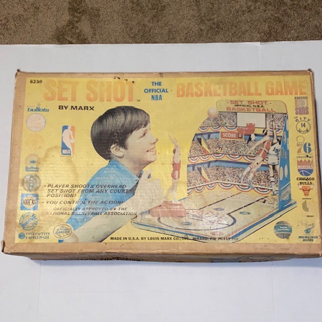 1971 MARX Toys #6230 Official NBA Set Shot Basketball Shooting Game RARE w/ Box